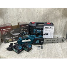Акумуляторна пила 12 дюймів Krafftec Німеччина [52V 6Ah / 2500 Вт / 2 акумулятори] з автоматичним мастилом